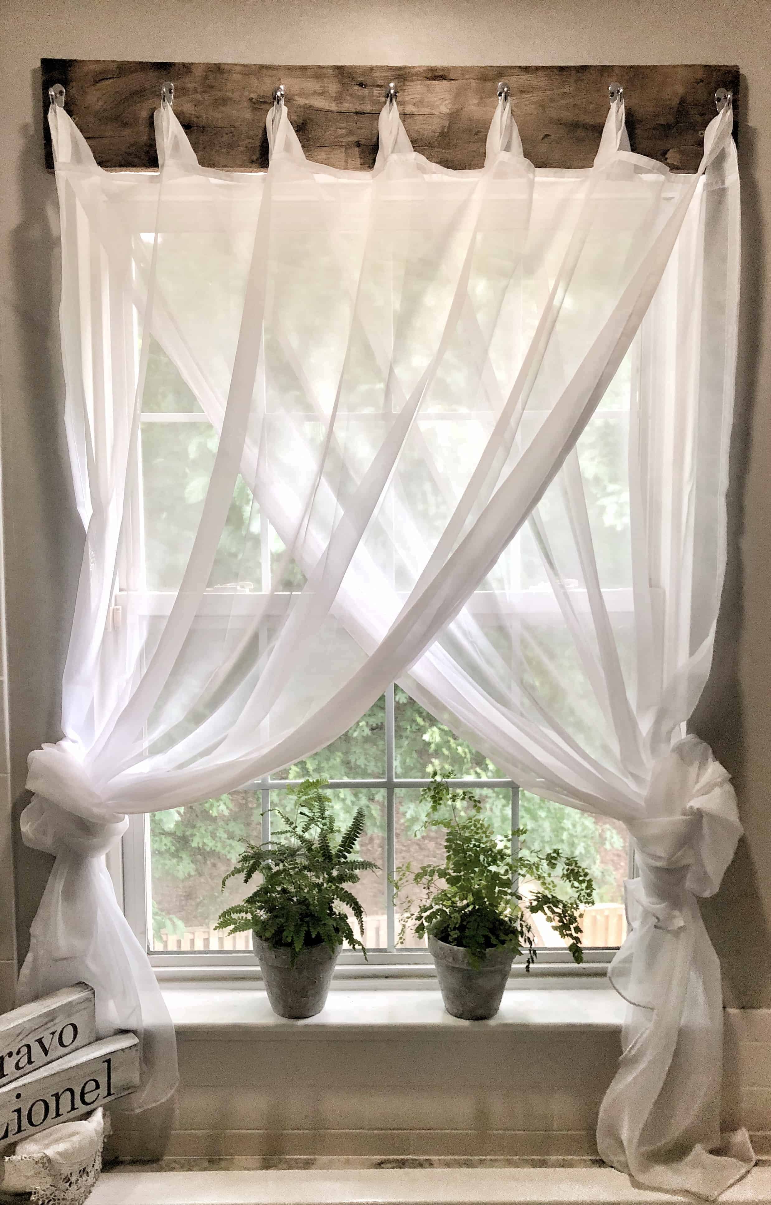 Simple Farmhouse Window Treatments Maria Louise Design
