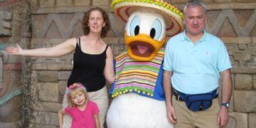 Donald duck is a caballero at epcot center