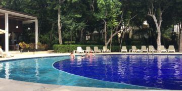 The lush secluded pool at adults only bahia principe sian ka'an