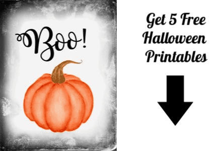 Halloween printables opt in form