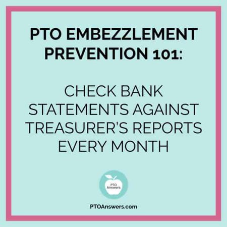 How to protect your PTO and prevent theft or embezzlement. Great information for all PTO Presidents, Treasurers and Officers! Pin to read later! #ptoanswers #pto #pta