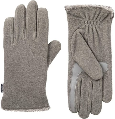 These isotoner gloves are lined to keep your hands warm, but they still work with your phone!