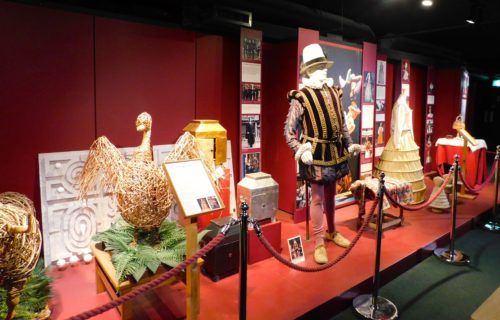 Costumes and props from shakespeare plays at the globe
