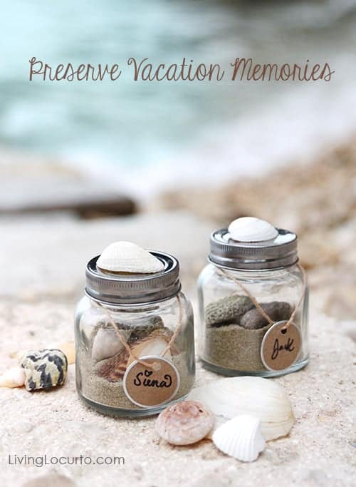 Memory Sand Jars are a fun craft for kids while on family vacation! Make a beach in a jar with sand and shells from your vacation to remember the trip. Such a fun vacation keepsake. Memory Sand Jars are a fun craft for kids while on family vacation! Make a beach in a jar with sand and shells from your vacation to remember the trip. Such a fun vacation keepsake.