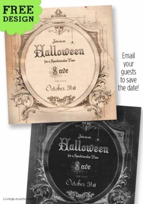 Halloween Party - Save the Date Free Invitation