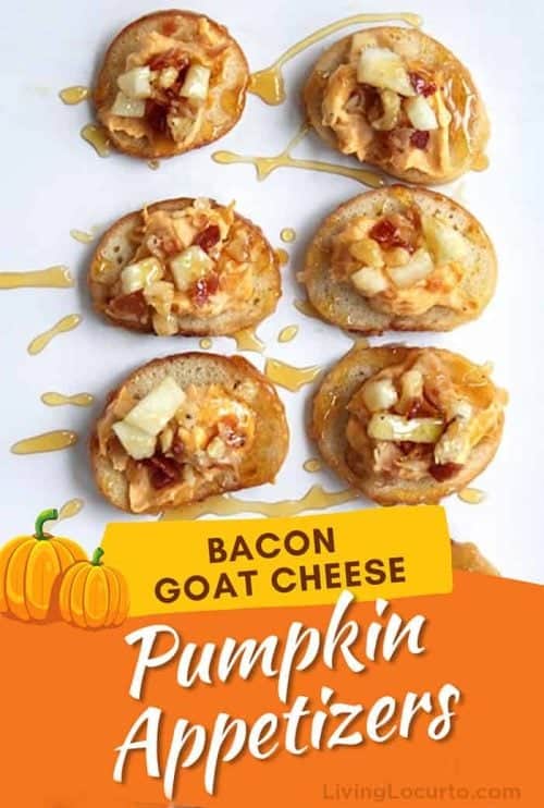Bacon Goat Cheese Pumpkin Fall Appetizers Recipe by Living Locurto