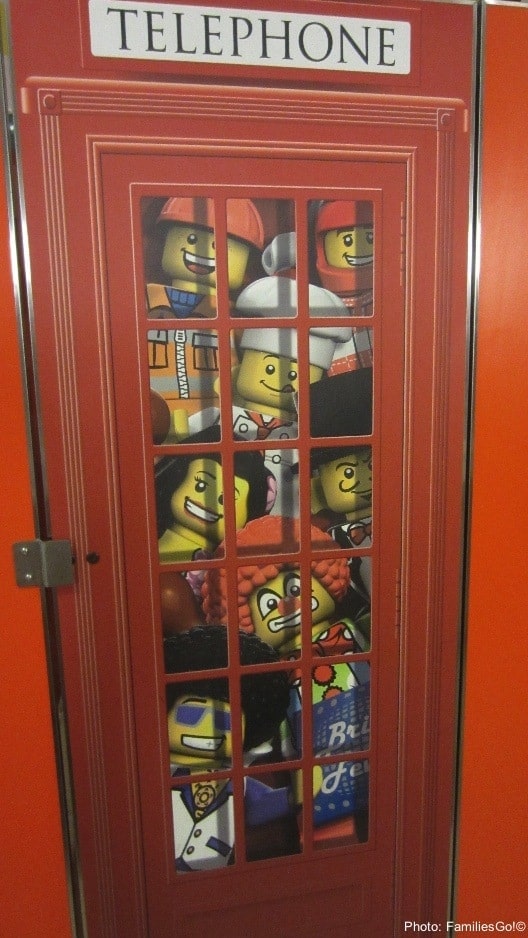 Even the bathroom doors are themed at the legoland hotel