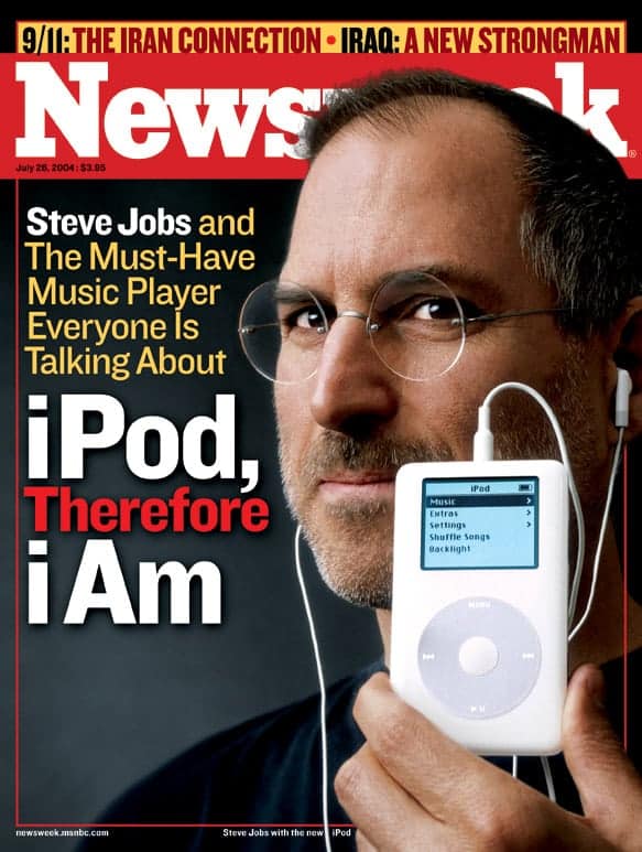 Steve Jobs and iPod on the cover of Newsweek Steve Jobs and iPod on the cover of Newsweek