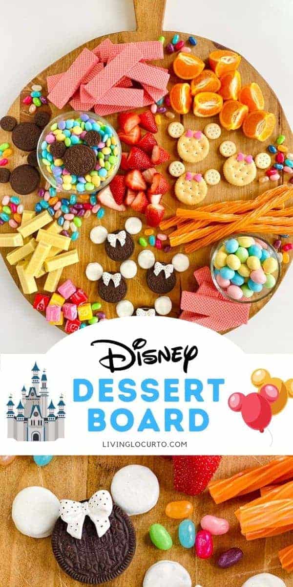 Disney Themed Dessert Board with Minnie Mouse Cookies OREO Cookies