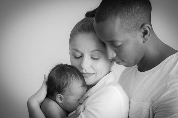 Black & white Family Portrait Photography by Portrait Photographer London