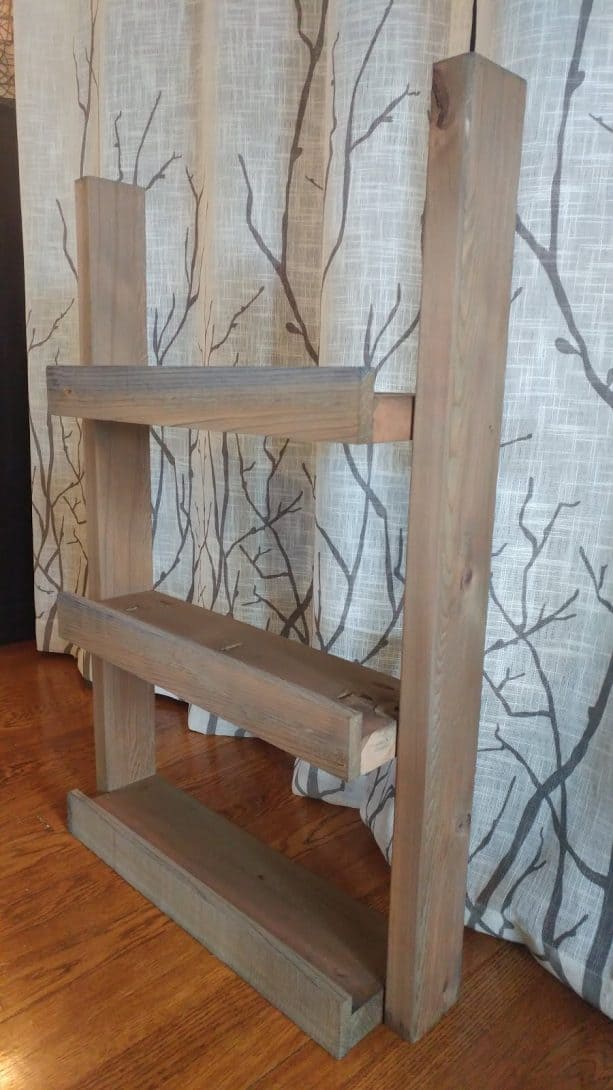 custom shelf with Wood Accelerator finish