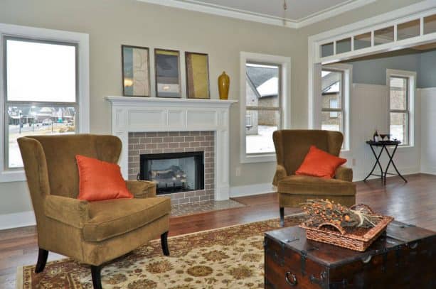 gray subway tile with white glaze