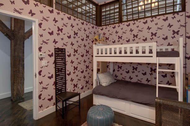 how the transoms look from the bedroom