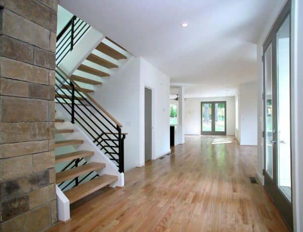 Minwax Weathered Oak on the oak floor