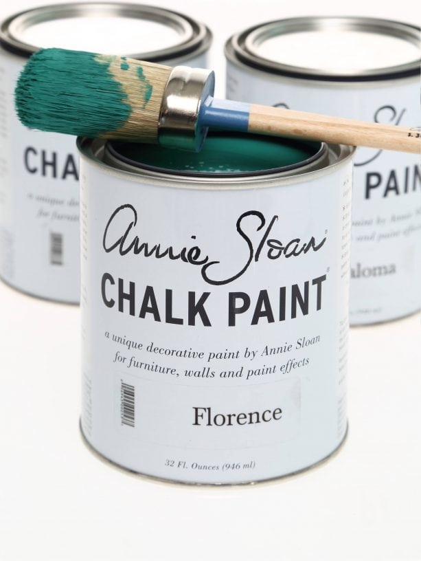 painting fireplace tile with chalk paint by Annie Sloan
