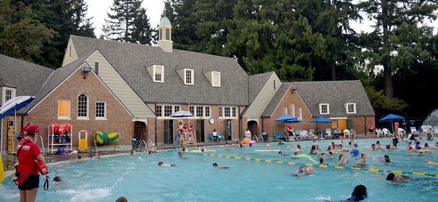 The historic pool at sellwood park