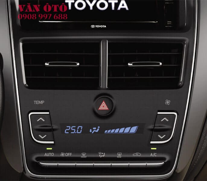 Bảng Điều khiển Điều Hòa trên xe Yaris 2020