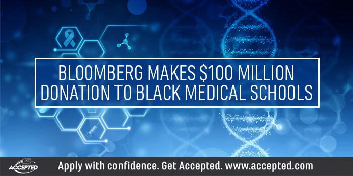 Bloomberg Makes $100 Million Donation to Black Medical Schools