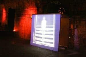 Art installation: early photography at Shunt vaults by photographer Martin Lea