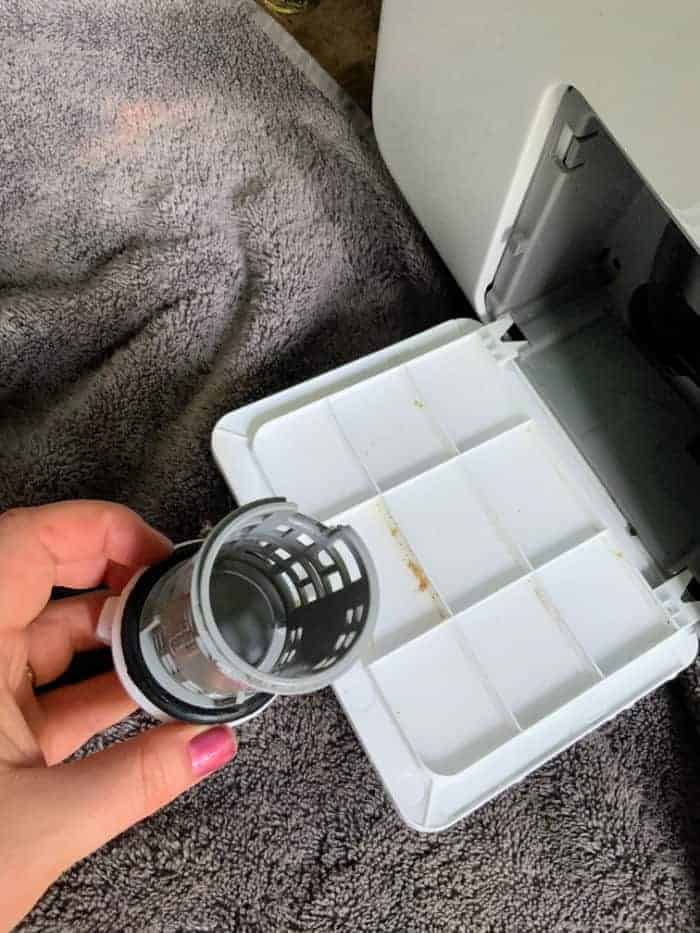 Remove washing machine gasket.