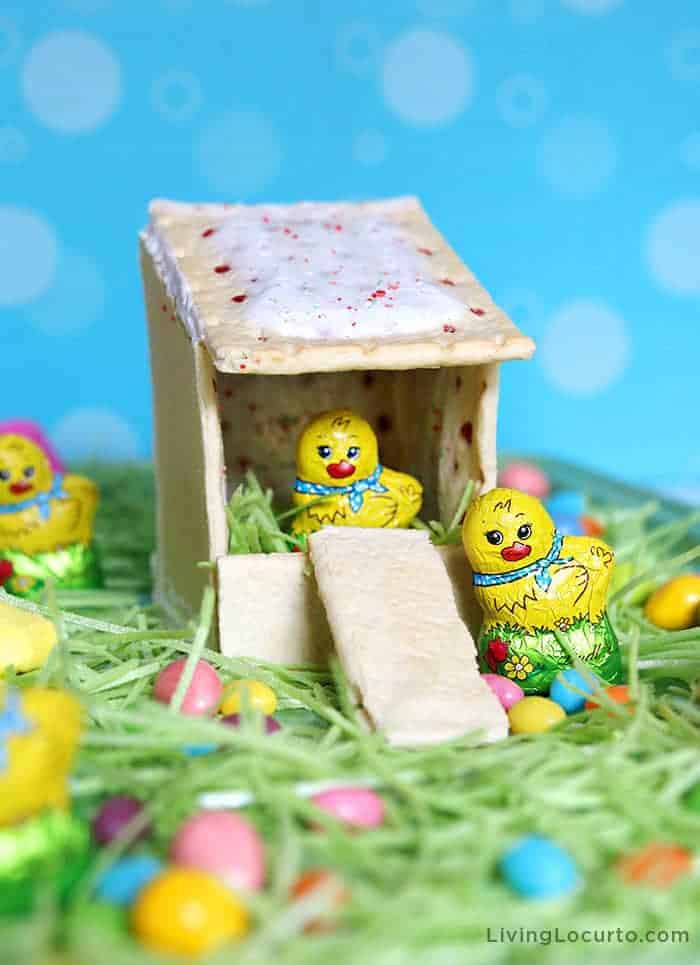 Cute Chicken Coop Dessert Board Pop Tarts Chicken Coop Dessert Board with Easter Egg Candy
