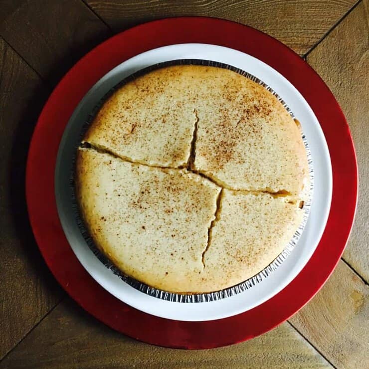 eggnog cheesecake