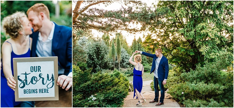 gorgeous sunset engagement session pictures