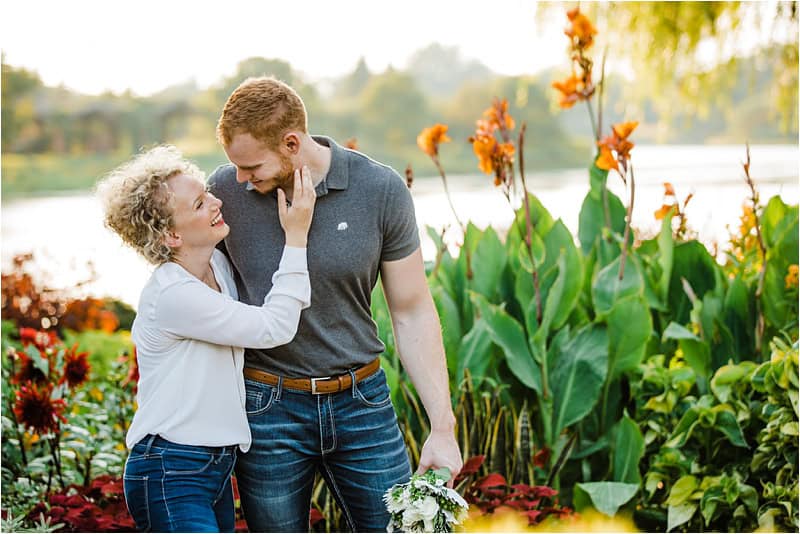 Engagement session in Chicago Botanic garden