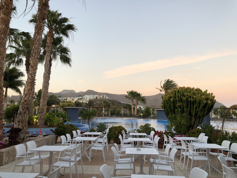Fuerteventura Playitas Aparthotel Blick von der Terrasse