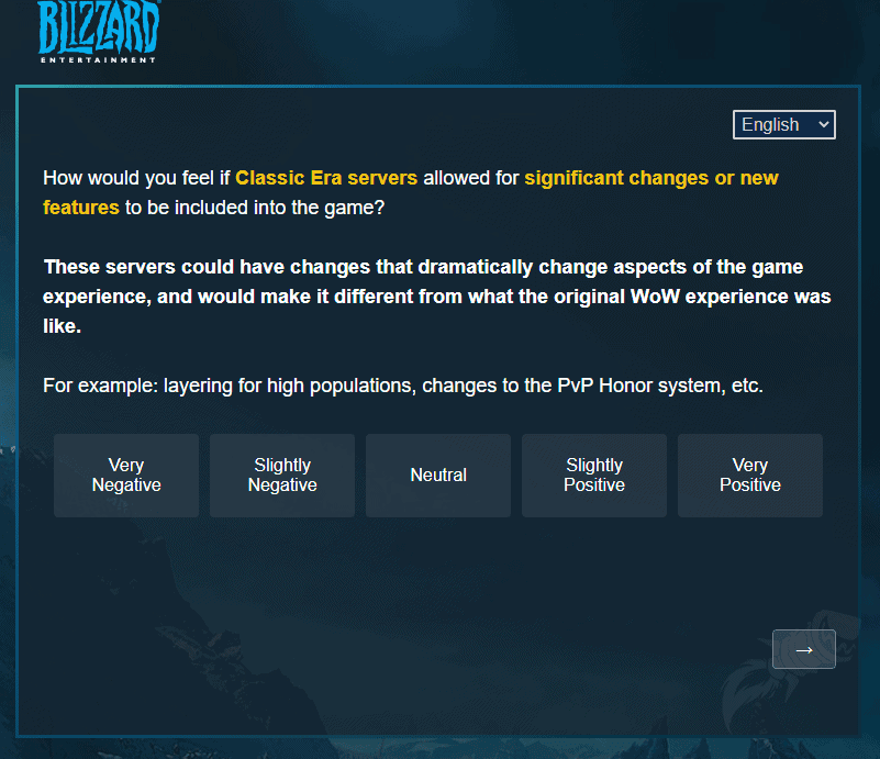 Blizzard Sends Out Survey Related To The Future Of Classic WoW 4 Blizzard Sends Out Survey Related To The Future Of Classic WoW 4