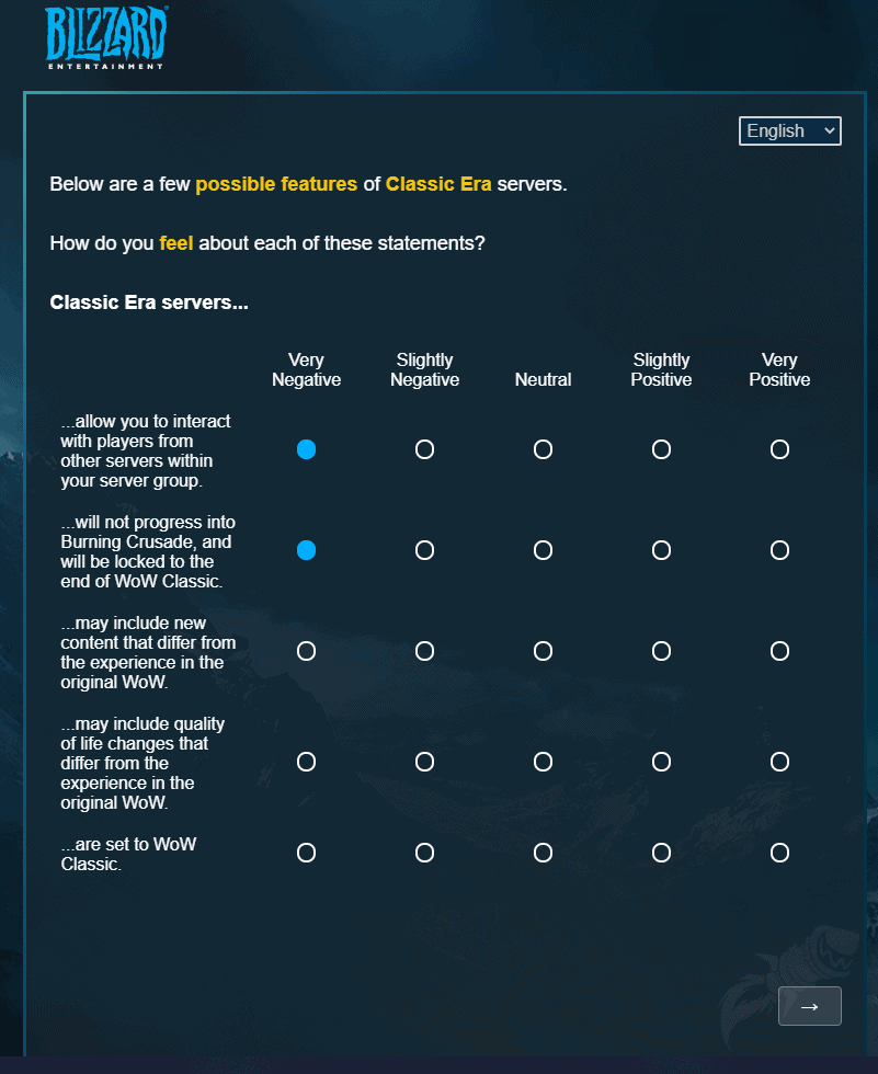 Blizzard Sends Out Survey Related To The Future Of Classic WoW 3 Blizzard Sends Out Survey Related To The Future Of Classic WoW 3