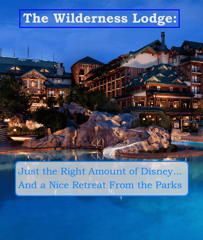Disney's wilderness lodge offers a nice retreat from the busy parks with just the right amount of the mouse thrown in.
