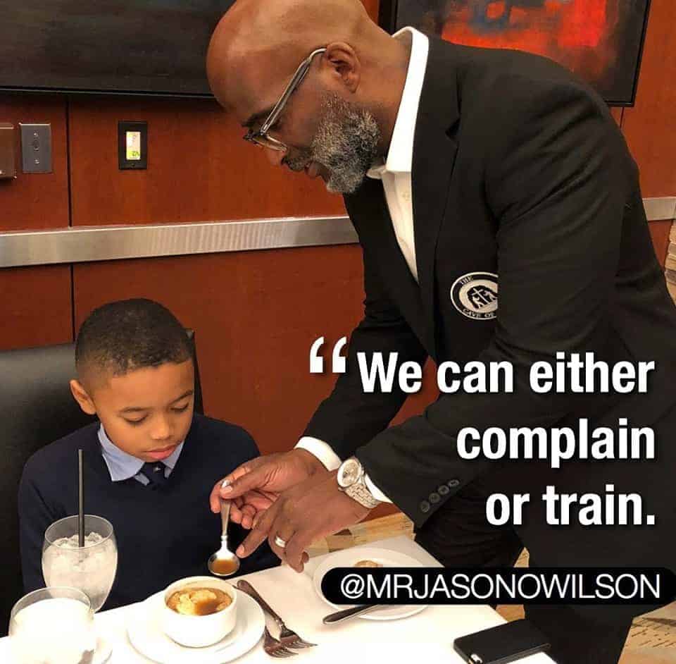 We can either complain or train We can either complain or train
