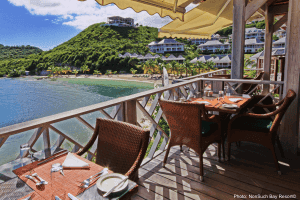 Dining at nonsuch bay