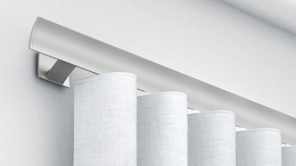 Interstil W1 Design Vorhangschiene 1-läufig inklusive Zubehör Artikelbild