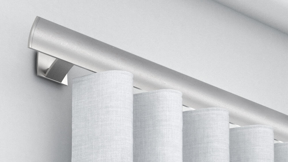 Interstil W1 Design Vorhangschiene 1-läufig inklusive Zubehör Artikelbild