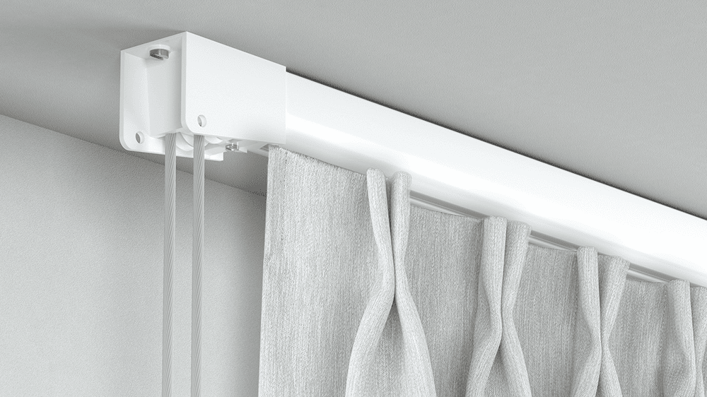 Modell 510 1-läufige Schnurzugschiene für Gardinen