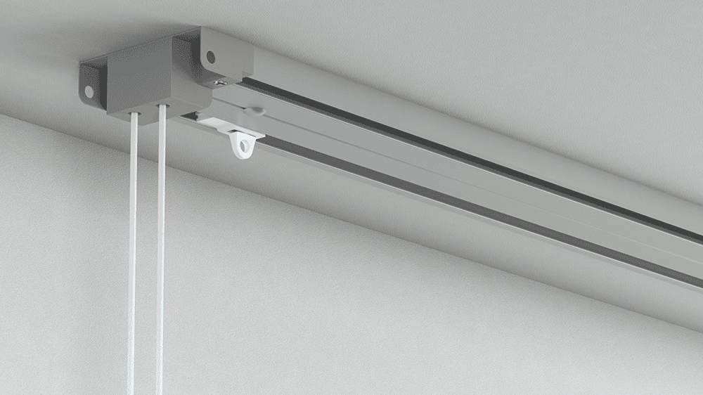 Modell 815 1-läufige Gardinenschiene mit Überlauf & Schnurzug Artikelbild