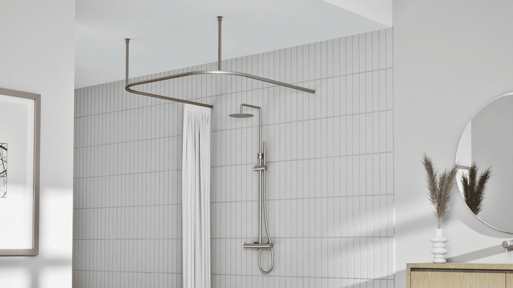 Interstil Cubus 1 U-Form Duschvorhangstange Artikelbild
