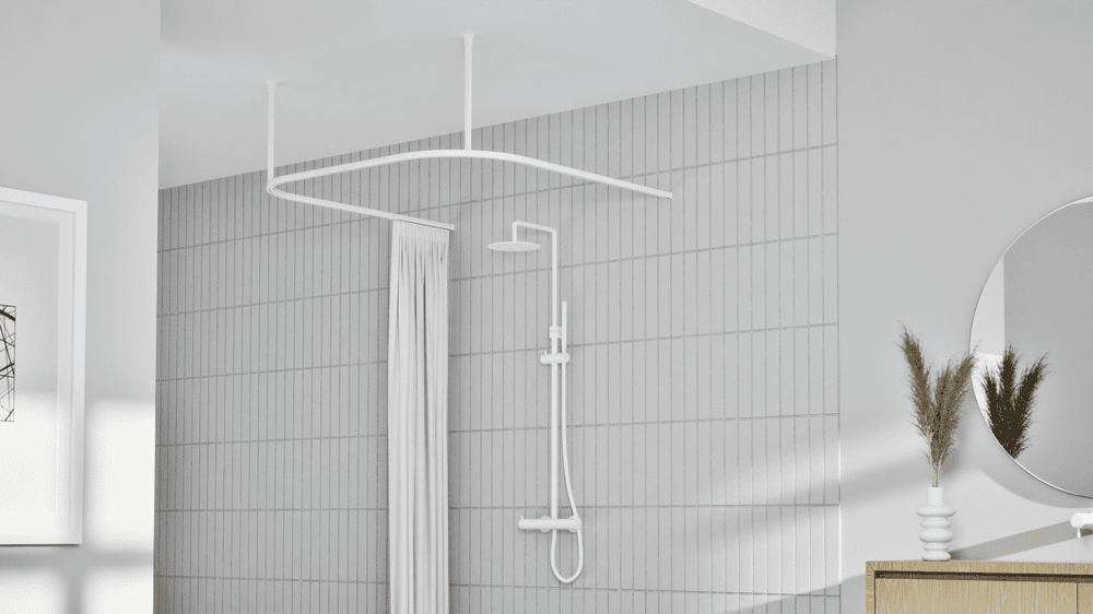 Interstil Cubus 1 U-Form Duschvorhangstange Artikelbild