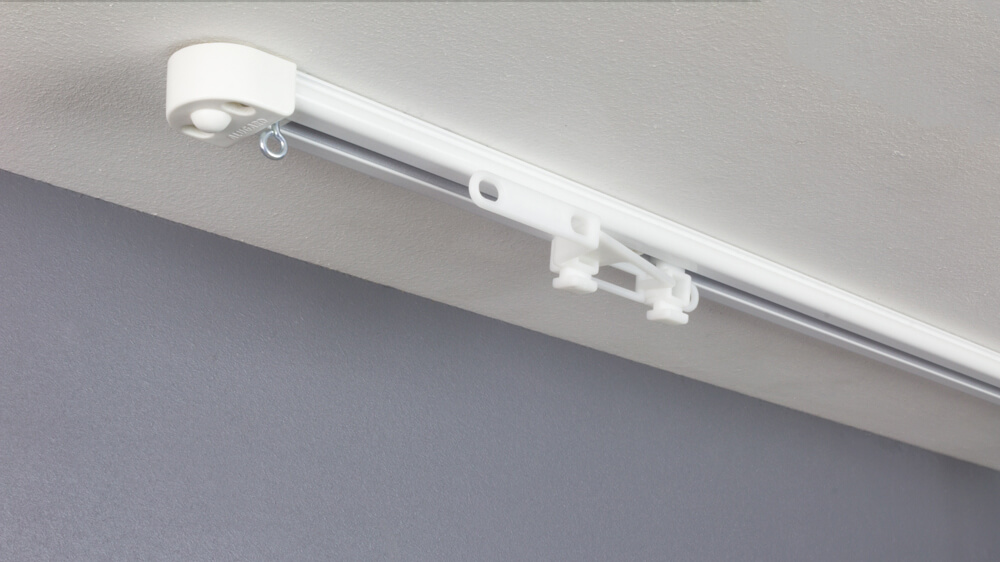 Modell 505 1-läufige Schnurzugschiene Vorhang Artikelbild