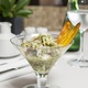 Ceviche de Robalo com Chips de Banana da Terra