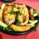 Posta de Robalo Frita  com Banana 