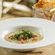 Caldo de Macaxeira com Carne de Sol e Queijo Coalho