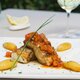 Fillet de Robalo à Provençal com Batatas Coradas