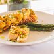 Cauda de Lagosta Gratinada com Creme de Mostarda e Tartare de Fillet Mignon
