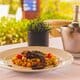 Polvo com Arroz Cremoso de Abóbora