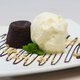 Petit Gateau com Sorvete de Baunilha 