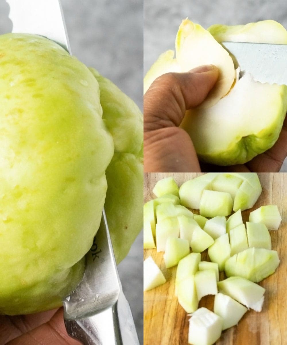 Jamaican Chocho Chayote Curry Healthier Steps