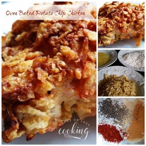 Oven Baked Potato Chip Chicken Cookoutweek Moore Or Less Cooking Discover our recipe rated 4.3/5 by 16 members. oven baked potato chip chicken